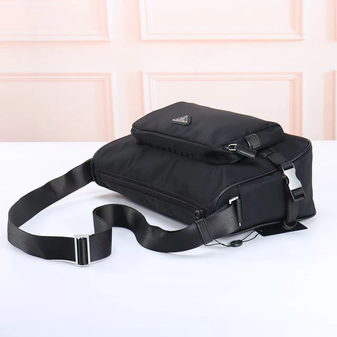 Prada Nylon Crossbody Bag in Black · view 5
