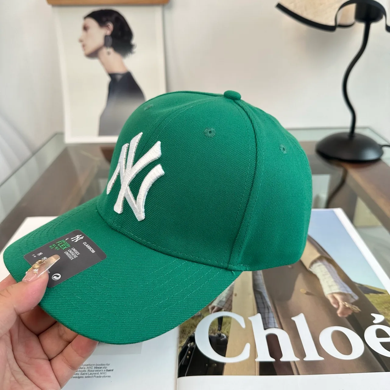 New Era Baseball Cap in Green · view 7