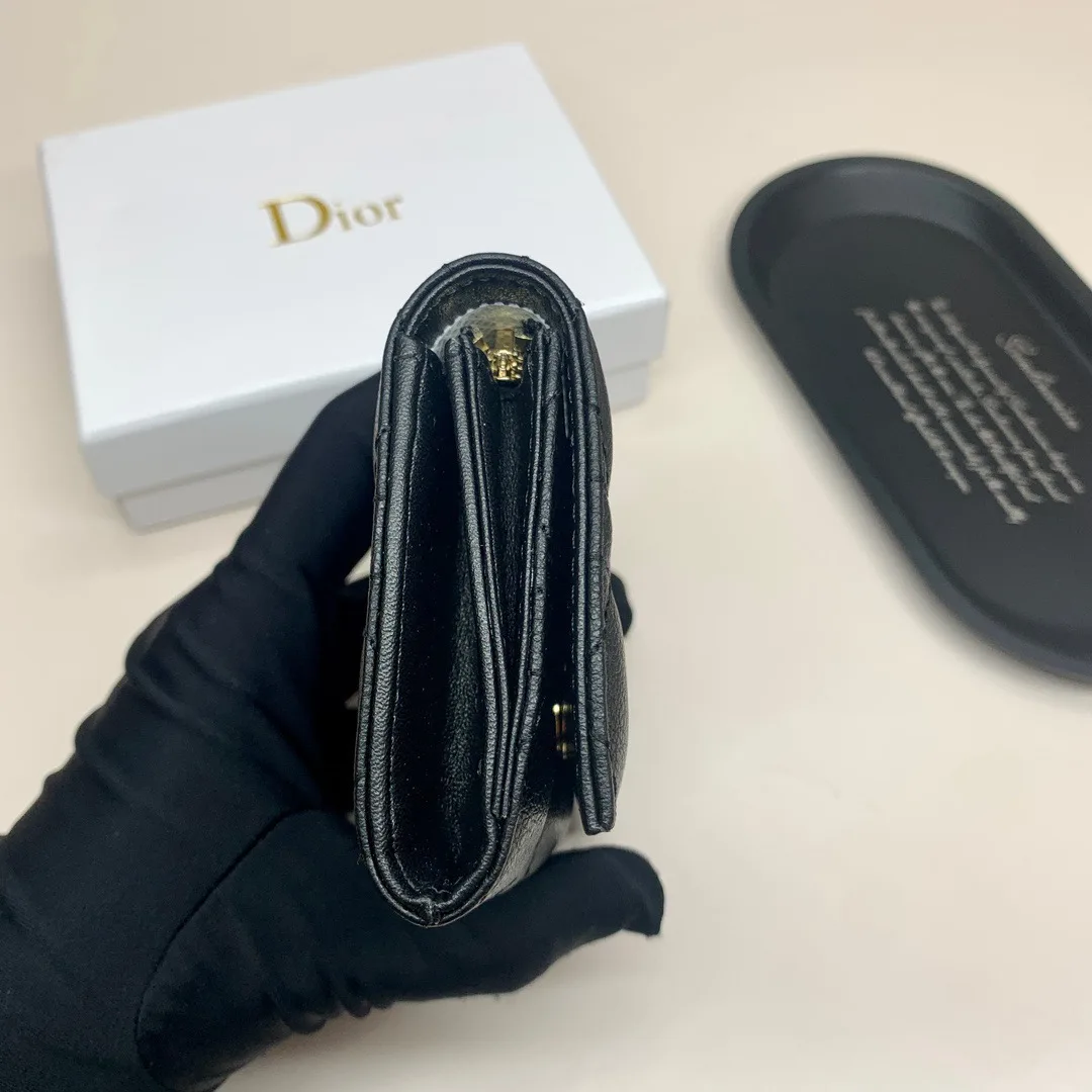Dior Flap Wallet in Black · view 6