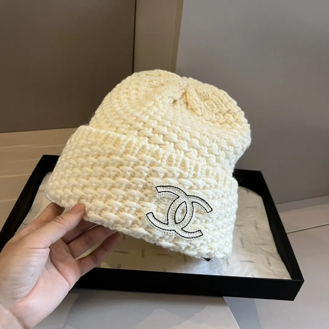 Chanel Beanie in White · view 4