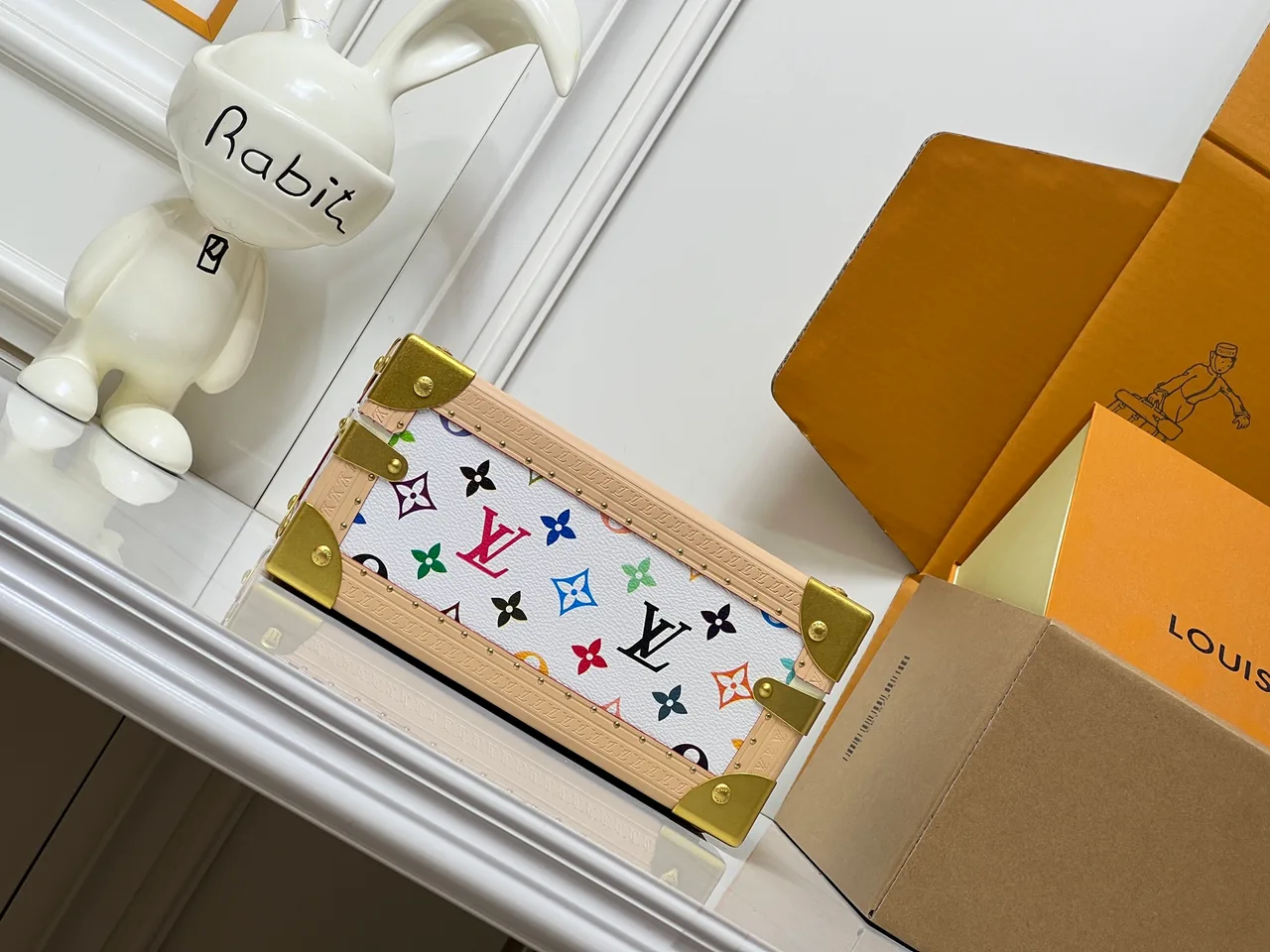 Louis Vuitton Canvas Jewelry Case in White · view 5