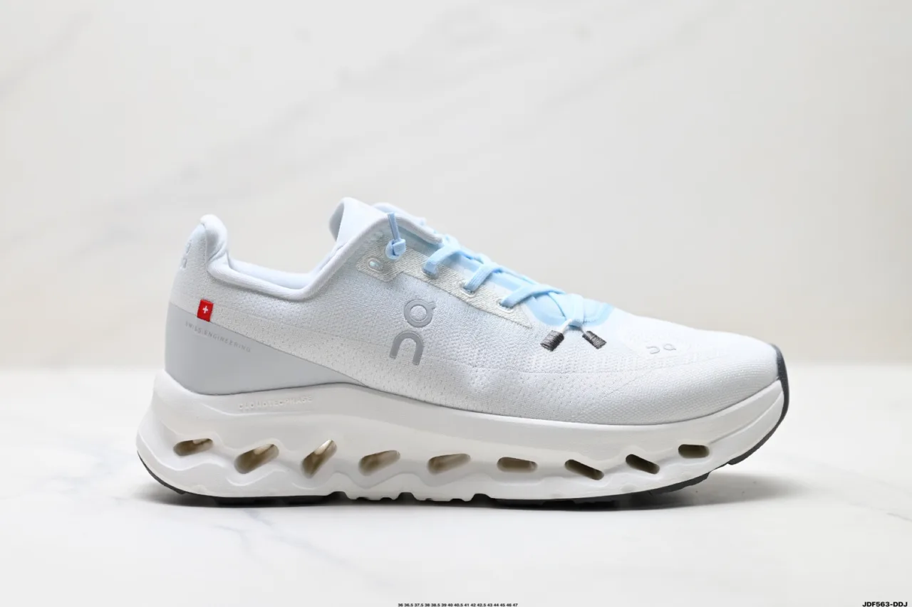 On Mesh-Upper Low-Top Sneakers in White · view 1