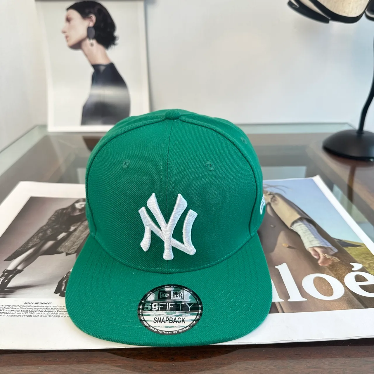 New Era NY Cap in Black & Grey & Green & Red · view 2