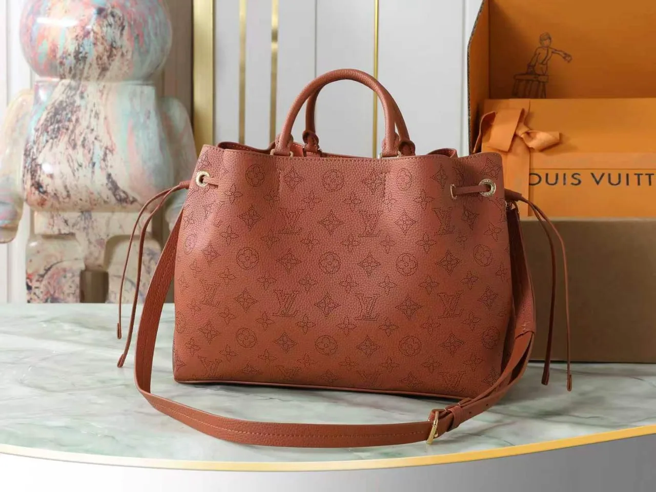 Louis Vuitton Leather Crossbody Bag in Brown · view 3