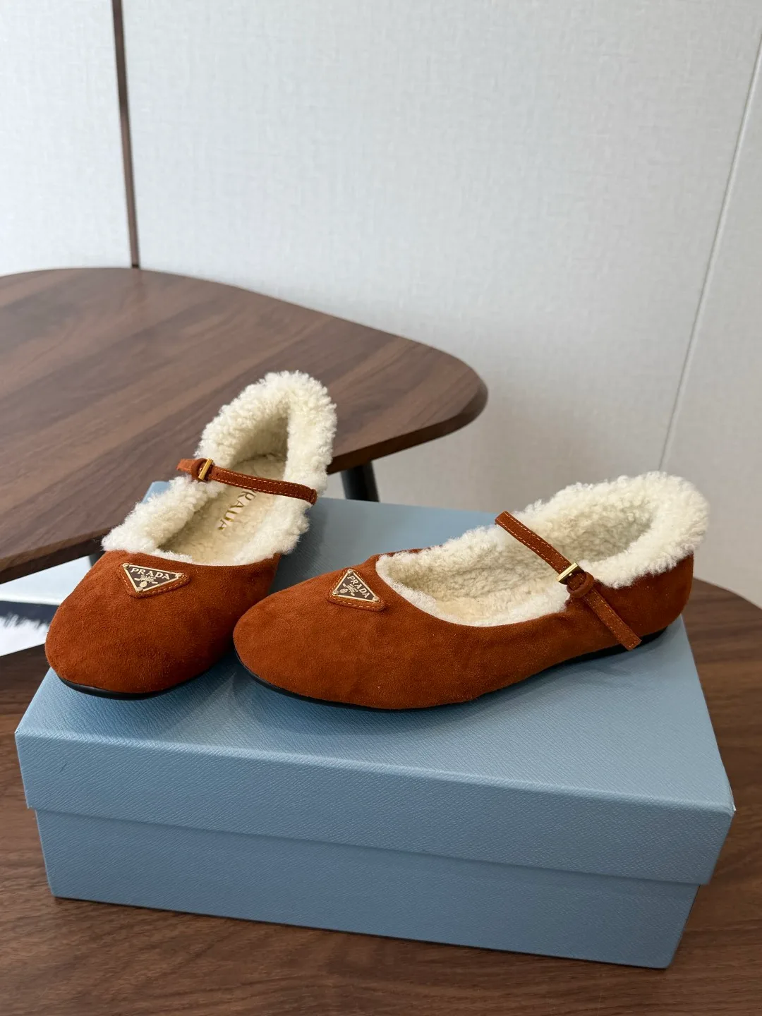 Prada Mary Jane Shoes in Brown · view 2