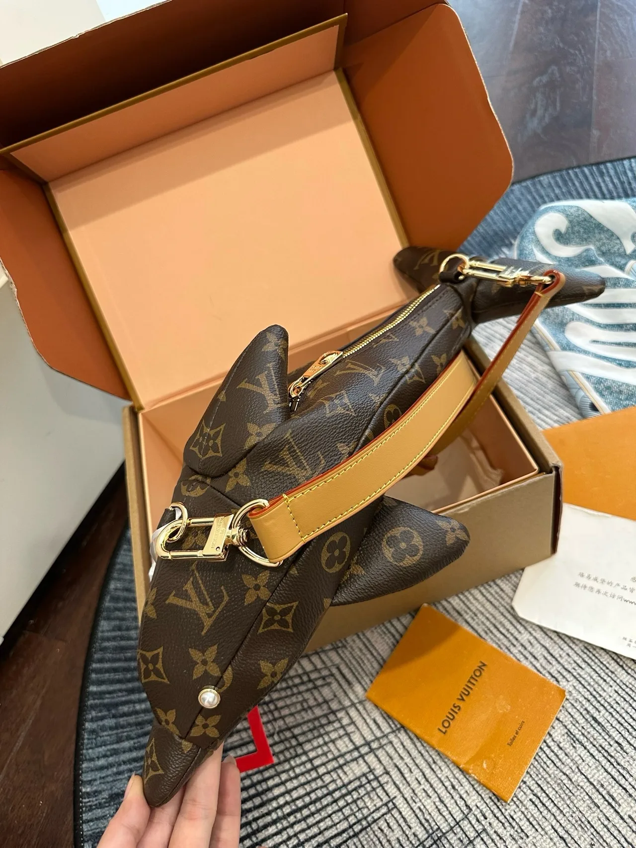 Louis Vuitton Dolphin-Shaped Bag in Brown · view 8