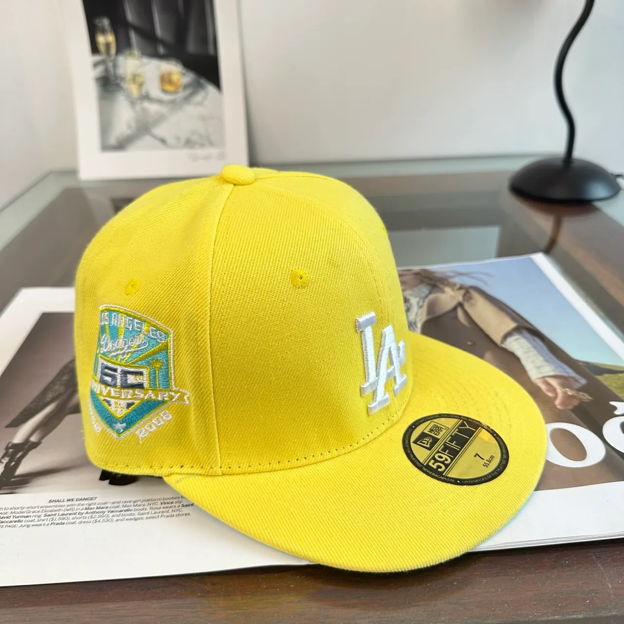 New Era Baseball Cap in Yellow · view 2