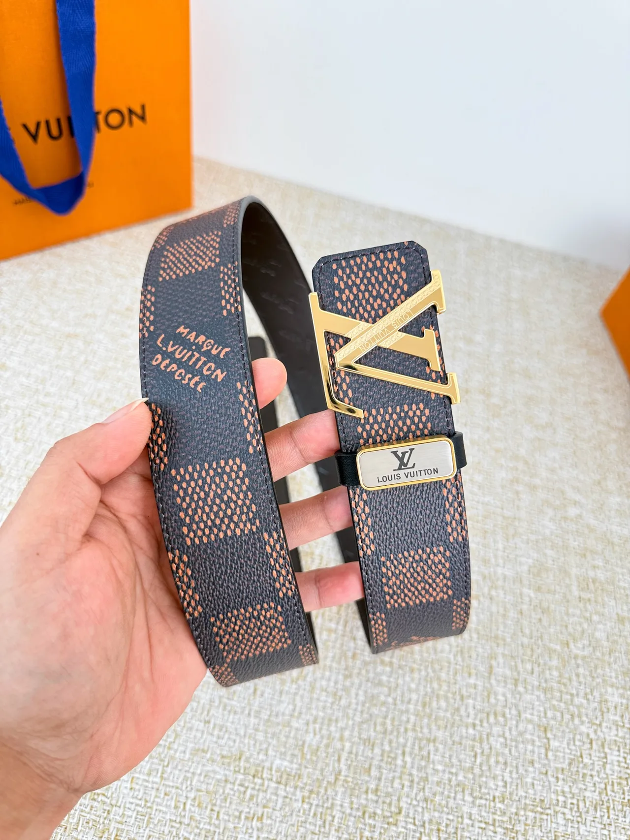 Louis Vuitton Reversible Belt in Brown · view 3