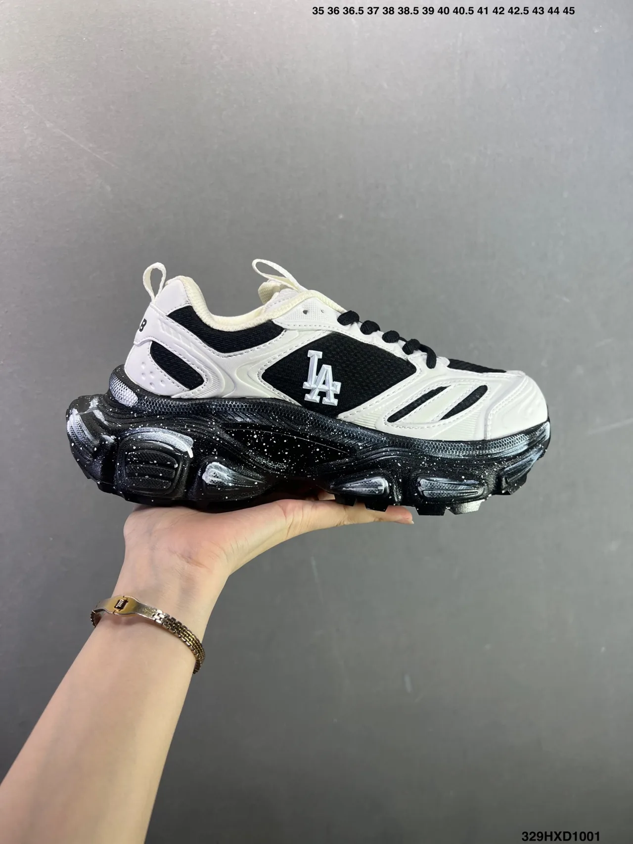 MLB LA Chunky Sneakers in White · view 1