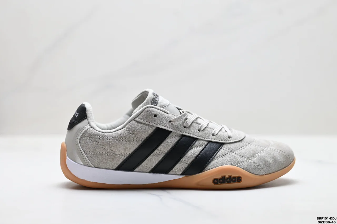 Adidas Striped Sneakers in Grey · view 1