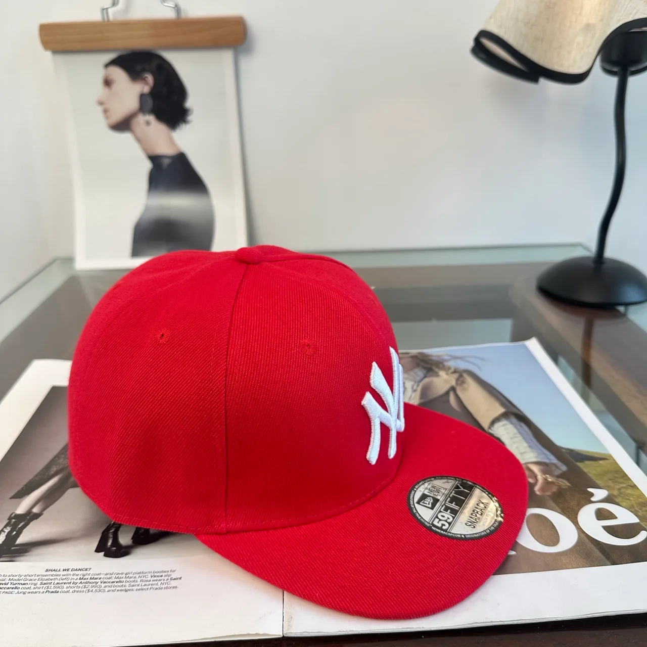 New Era NY baseball cap in Green & Black & Grey & Red · view 3