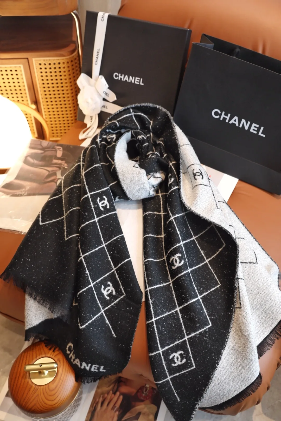 Chanel Scarf in Black · view 5