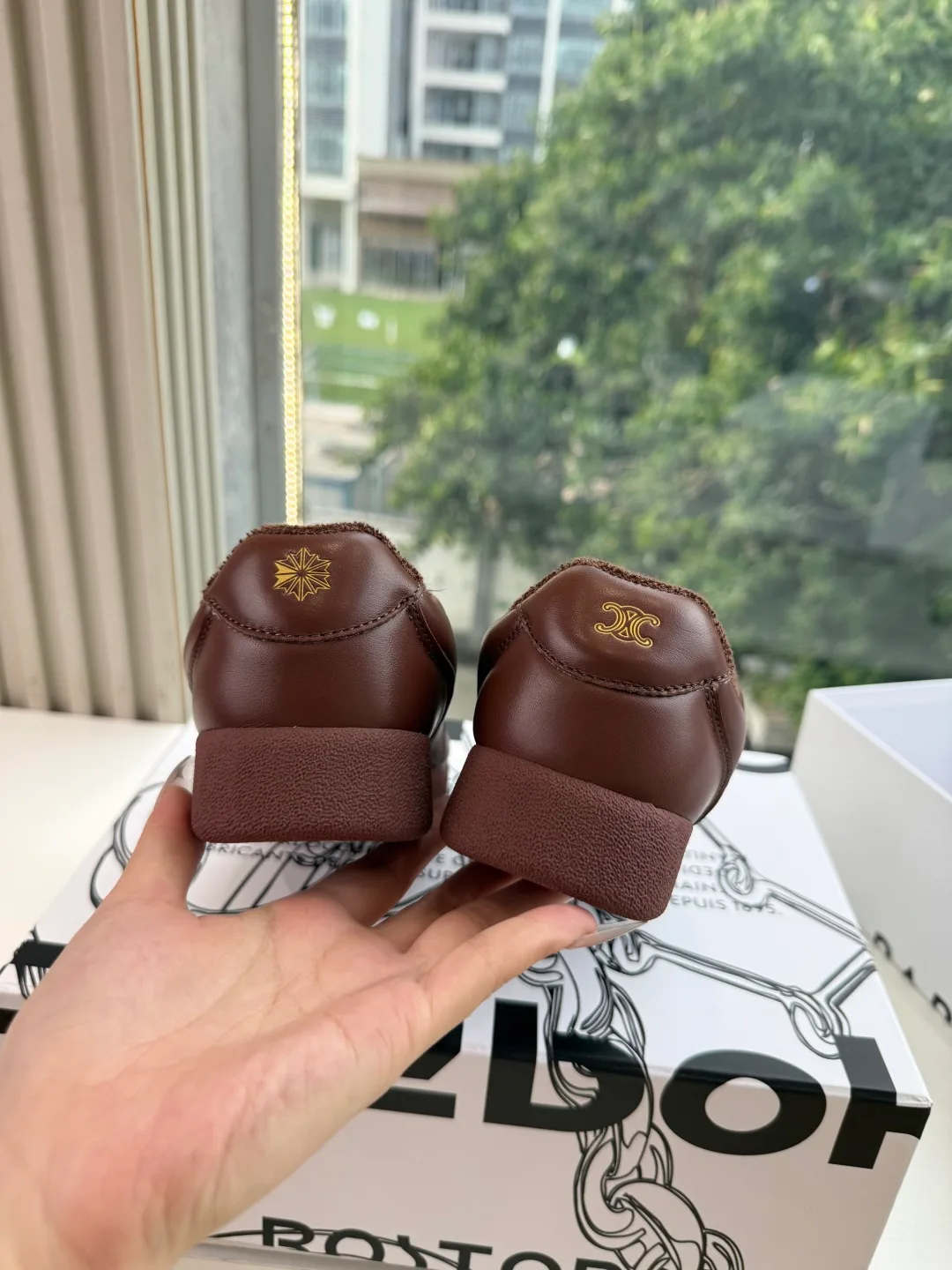 Celine Cowhide Sneakers in Brown · view 7