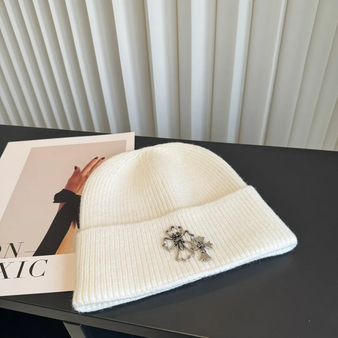 Chrome Hearts Beanie in White · view 3