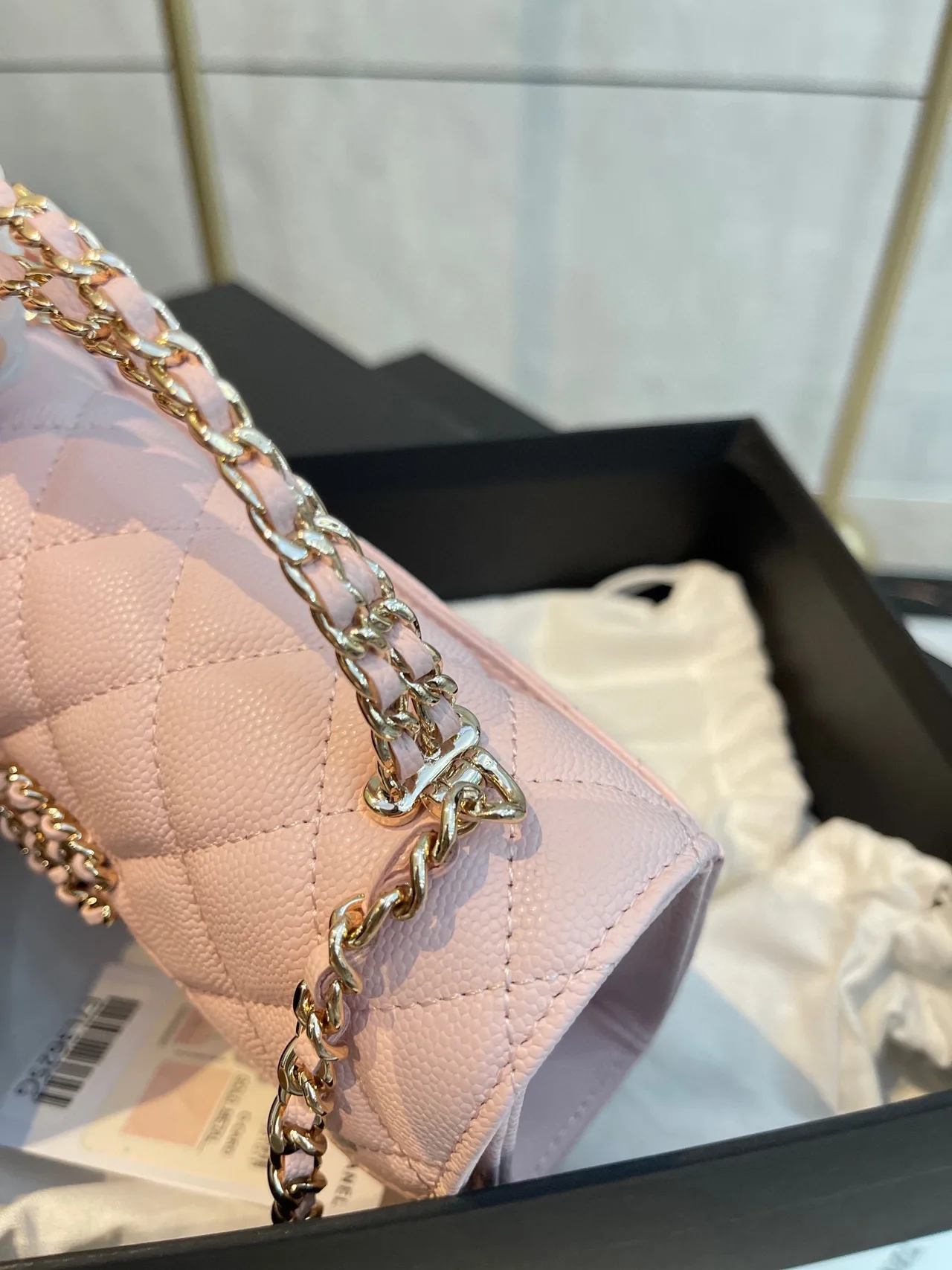 Chanel Mini Top-Handle Bag in Pink · view 5