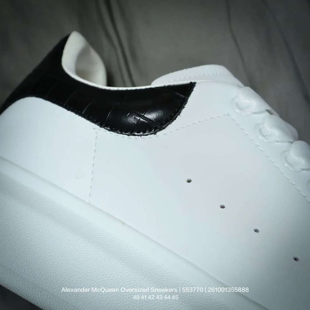 Alexander McQueen Lambskin Sneakers in White · view 7