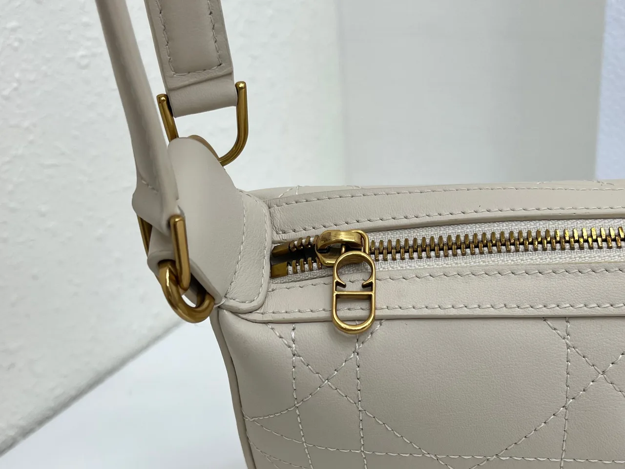 Dior Quilted Hobo Bag in Beige · view 7