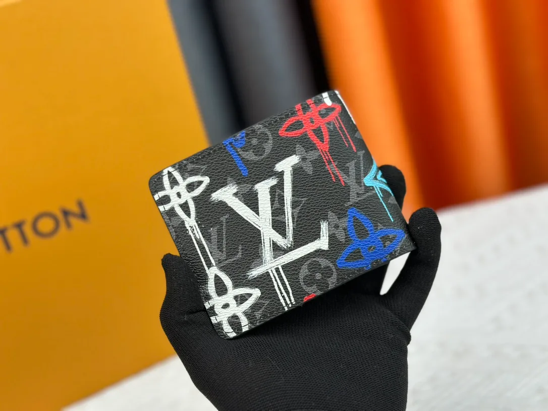 Louis Vuitton Canvas Monogram Wallet in Black · view 2