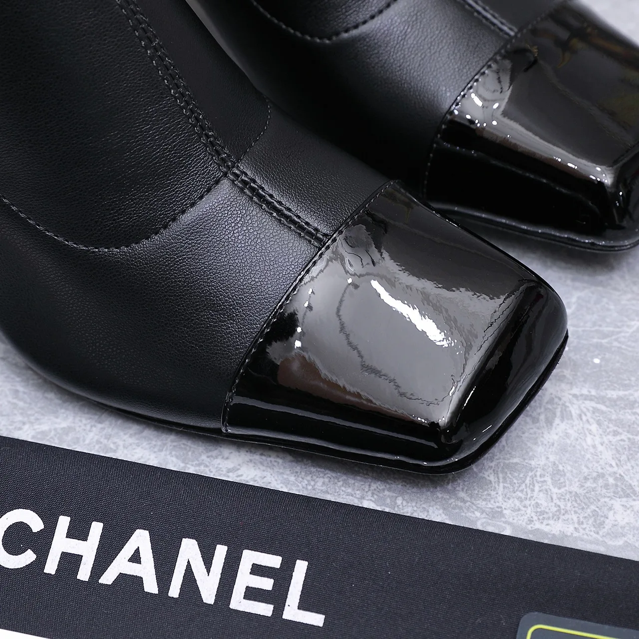 Chanel Cowhide Boots in Black · view 8