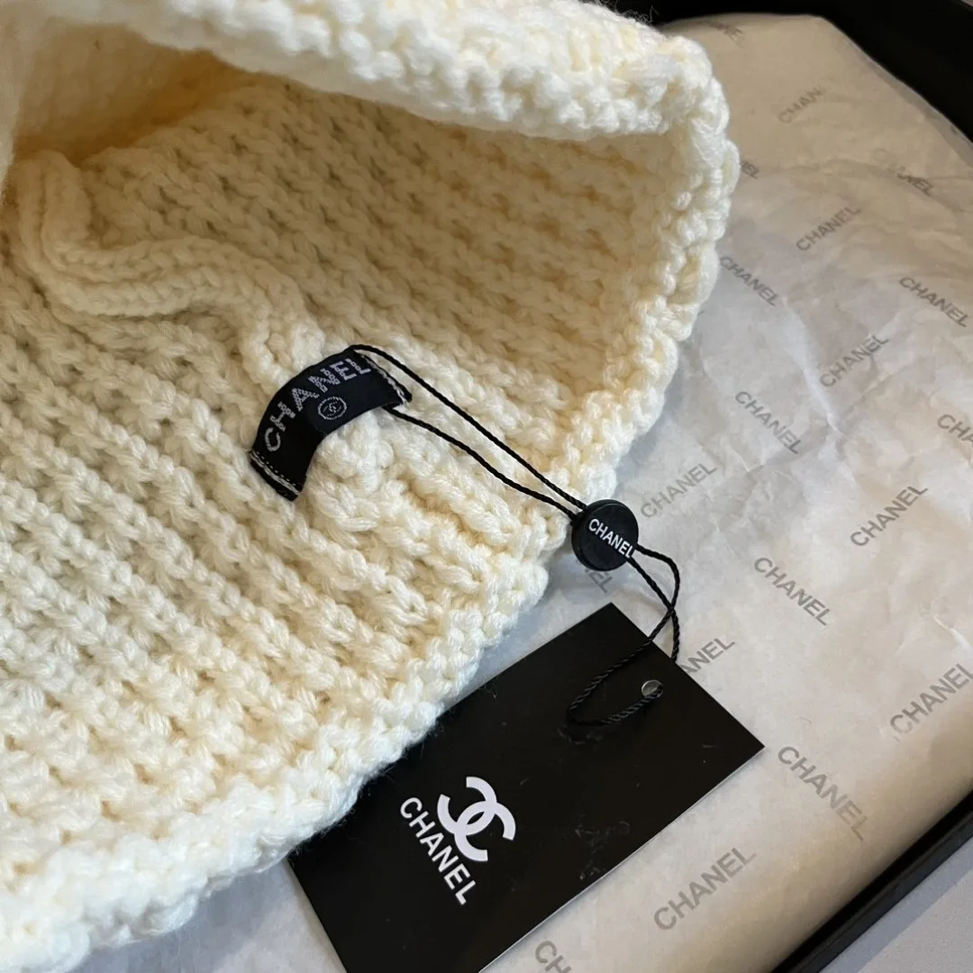 Chanel Beanie in White · view 8