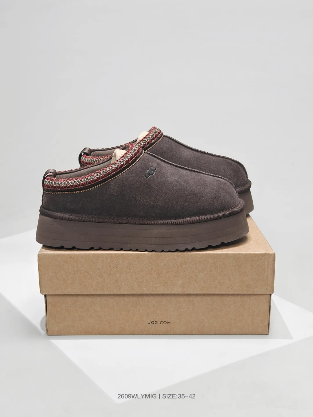 UGG Platform Mule in Brown & Grey & Black & White · view 2