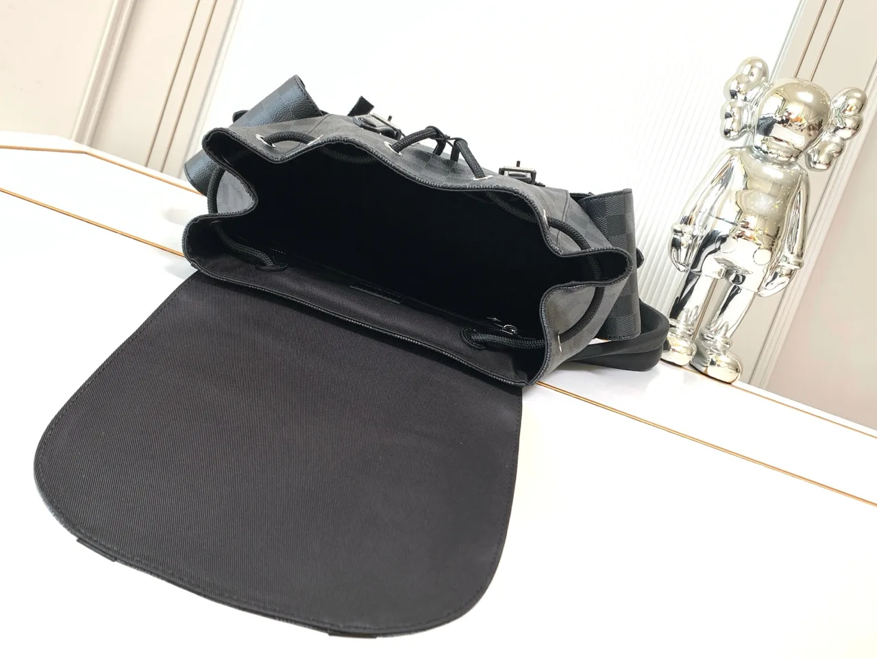 Louis Vuitton Check Backpack in Grey · view 8