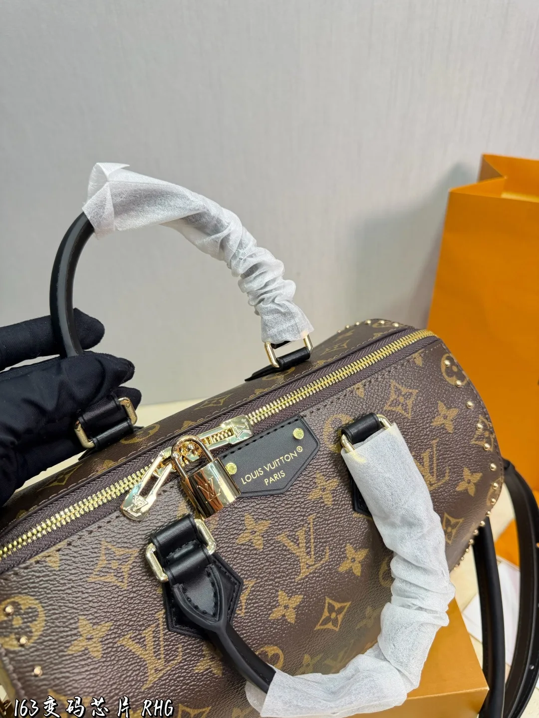 Louis Vuitton Cowhide Canvas Top-Handle Bag in Brown · view 7