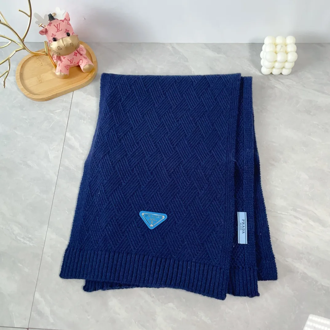 Prada Wool Beanie and Scarf Set in Blue · view 5