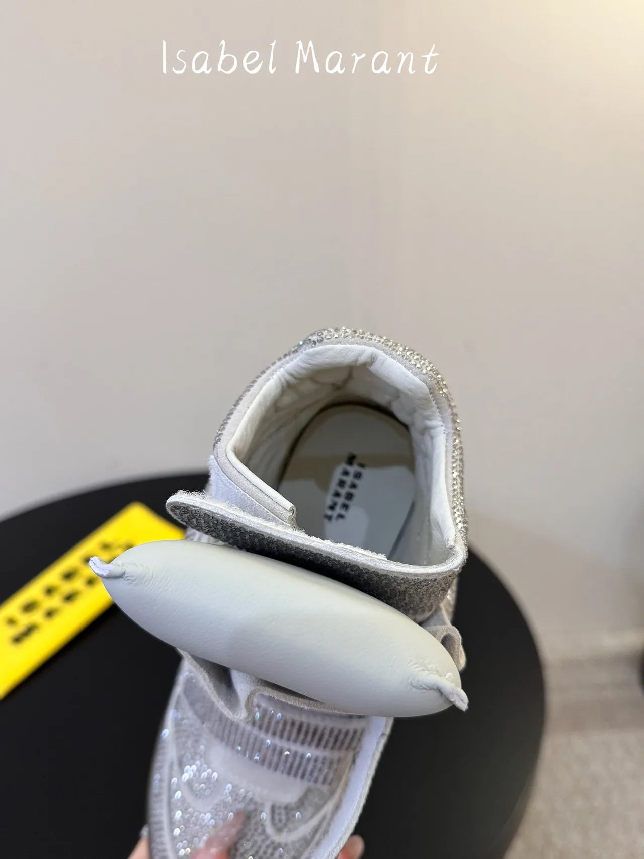 Isabel Marant Strap High-Top Sneakers in Grey · view 8