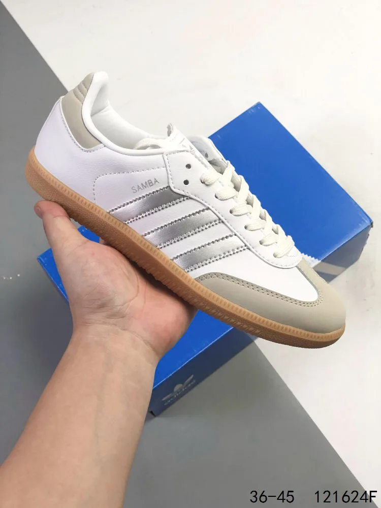 Adidas Low-Top Sneakers in White & Cream & Black & Burgundy · view 4