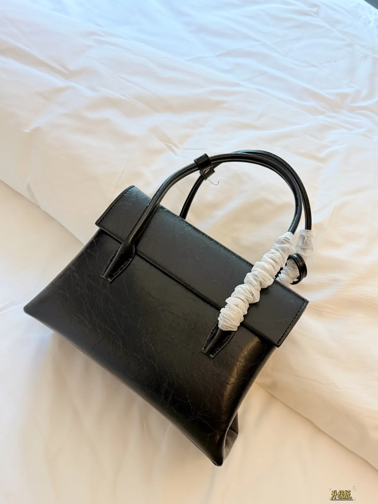 Miu Miu Woven Top-Handle Bag in Black · view 4