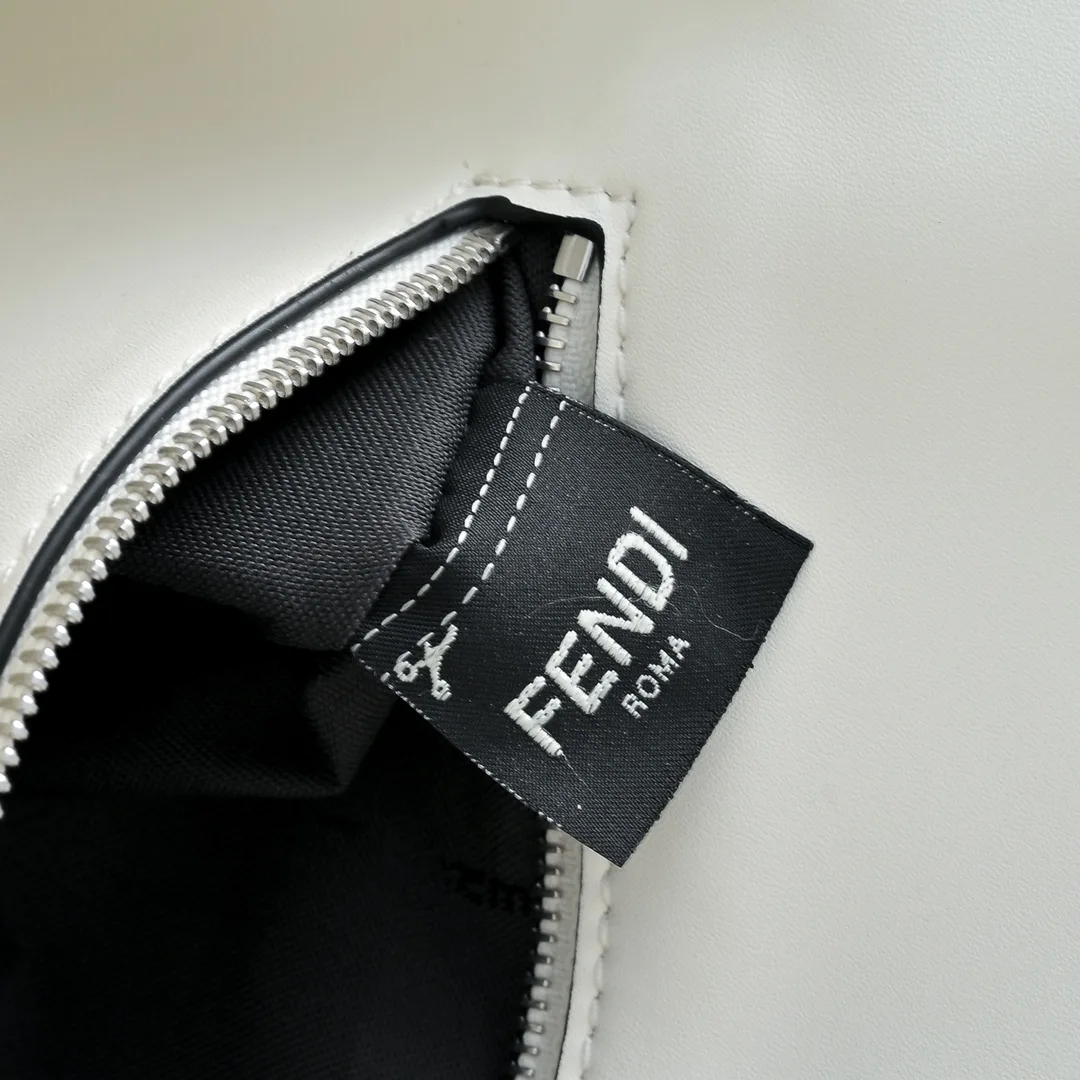 Fendi Baguette Smooth Bag in White · view 7