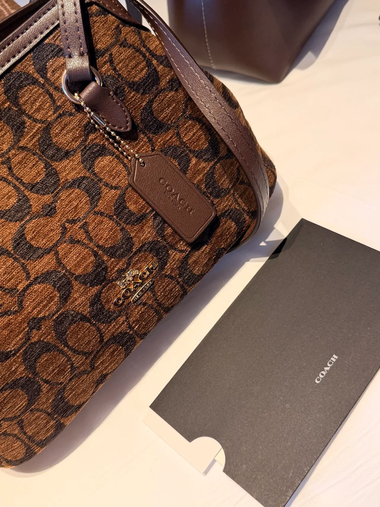Coach Smooth Zip Satchel in Brown · view 4