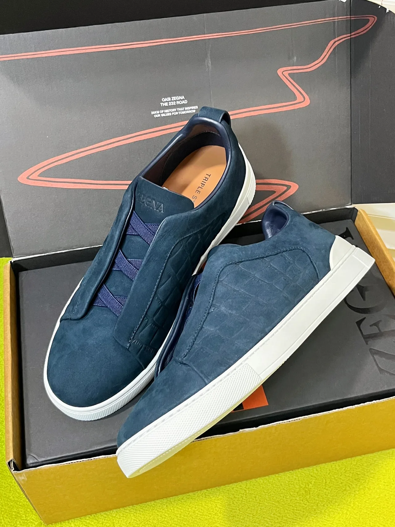 Zegna Sneakers in Blue · view 6