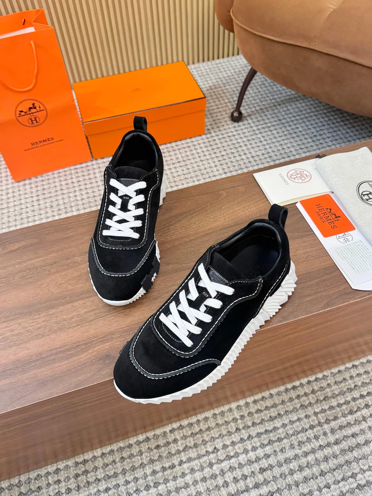 Hermes Sneakers in Black · view 4