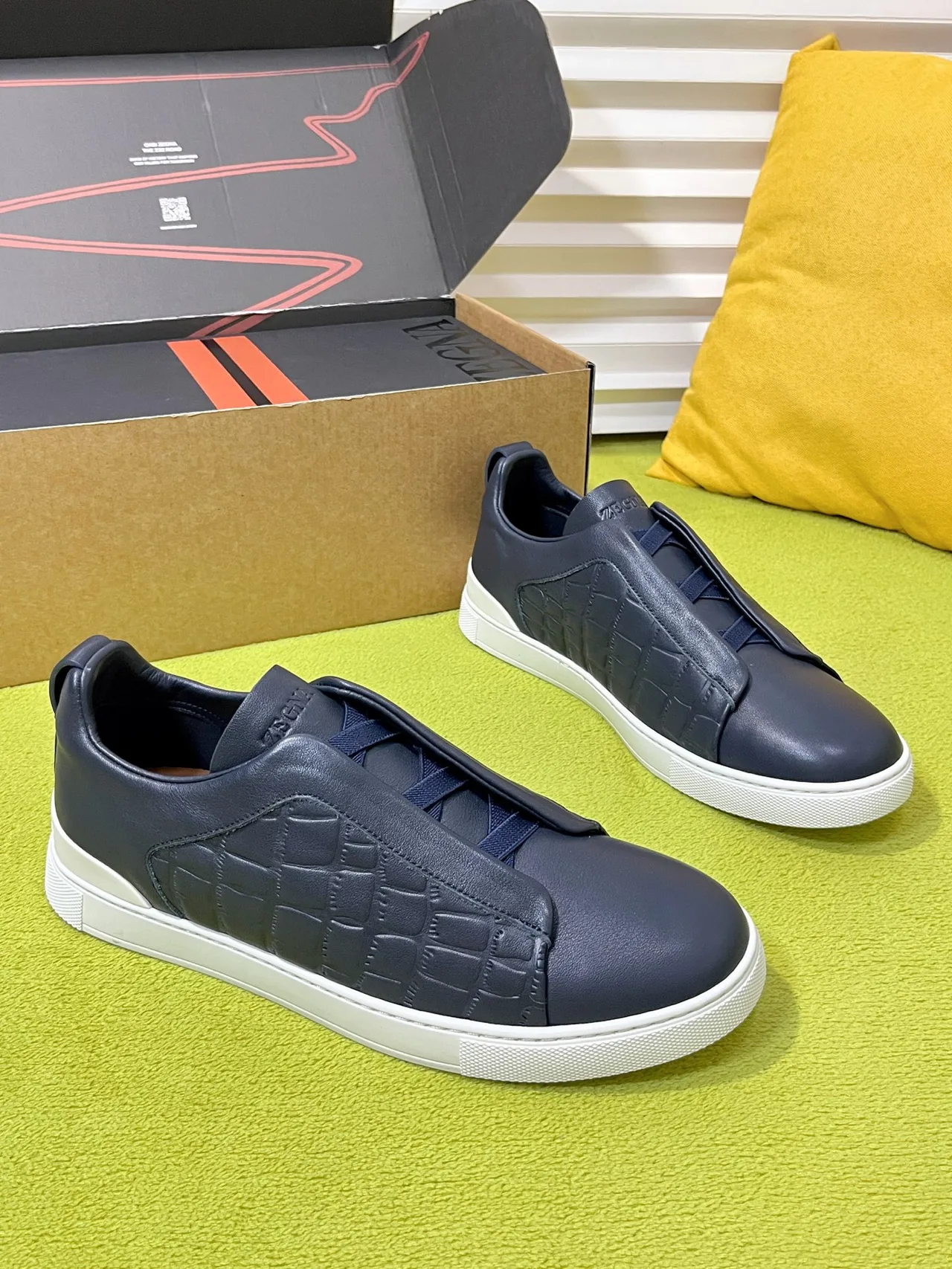 Zegna Sneakers in Blue · view 1