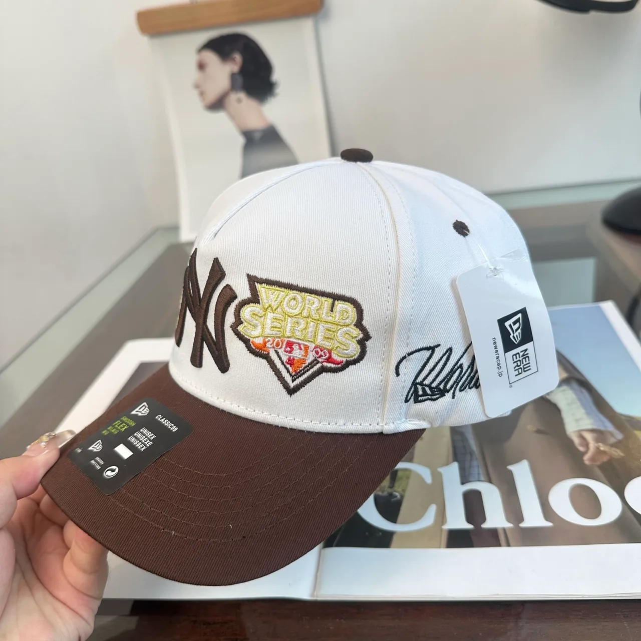 New Era Baseball Cap in White · view 7