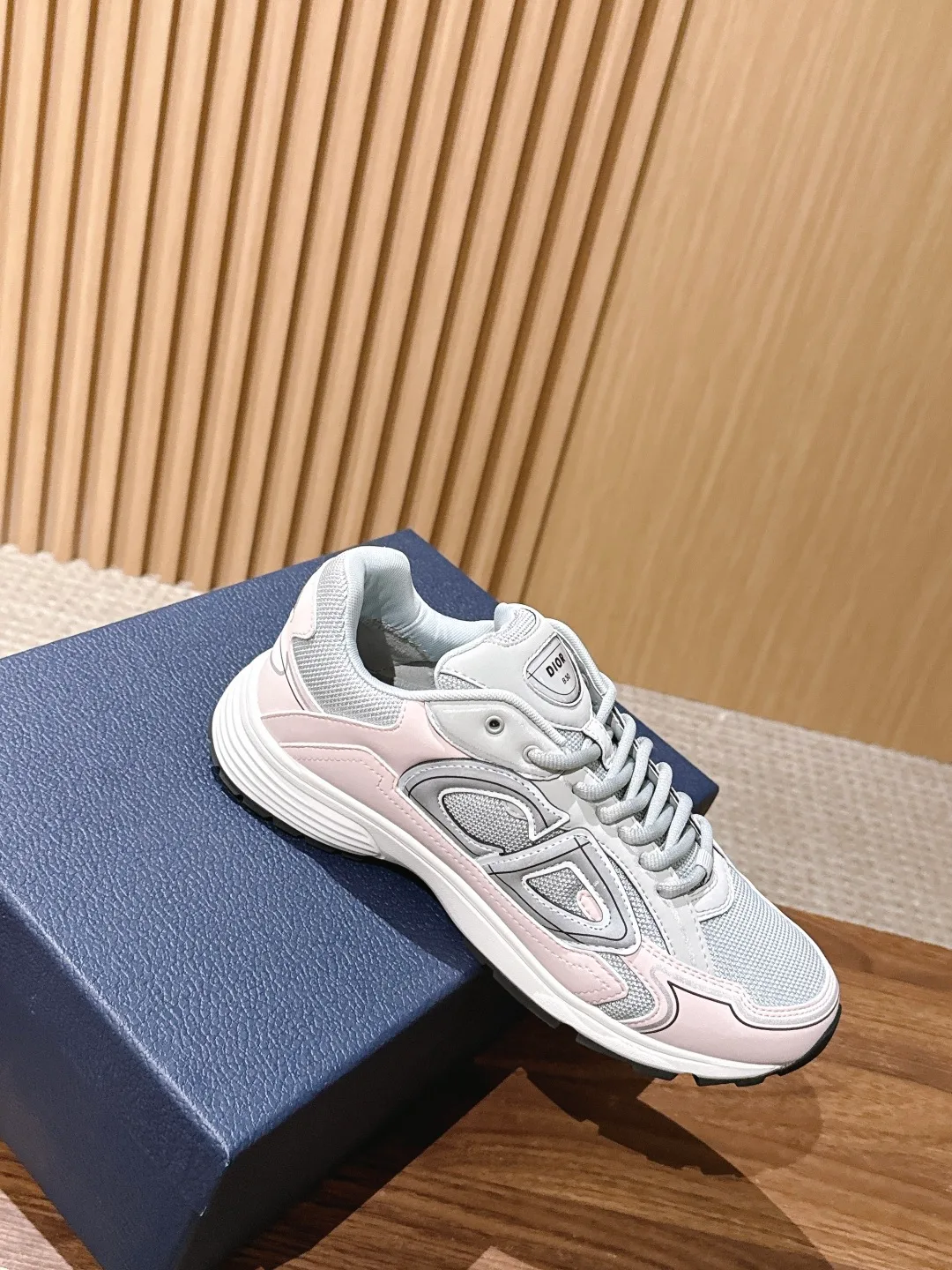 Dior Panelled Sneakers in White · view 3
