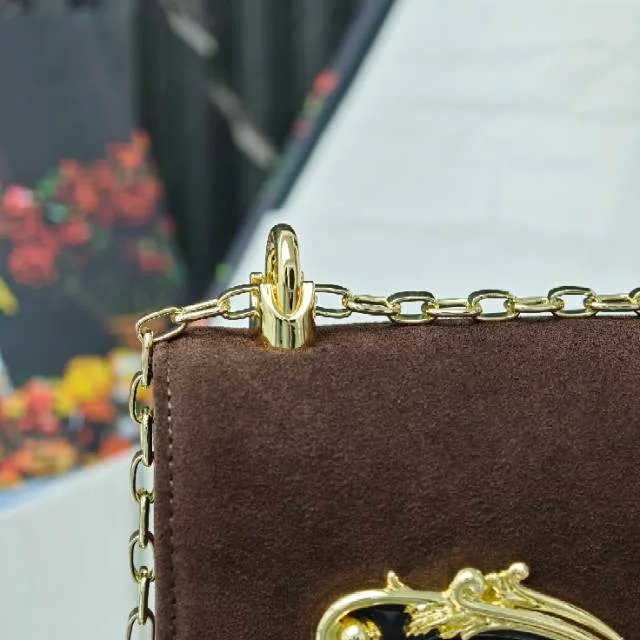 Dolce & Gabbana Cowhide Clutch in Brown · view 6