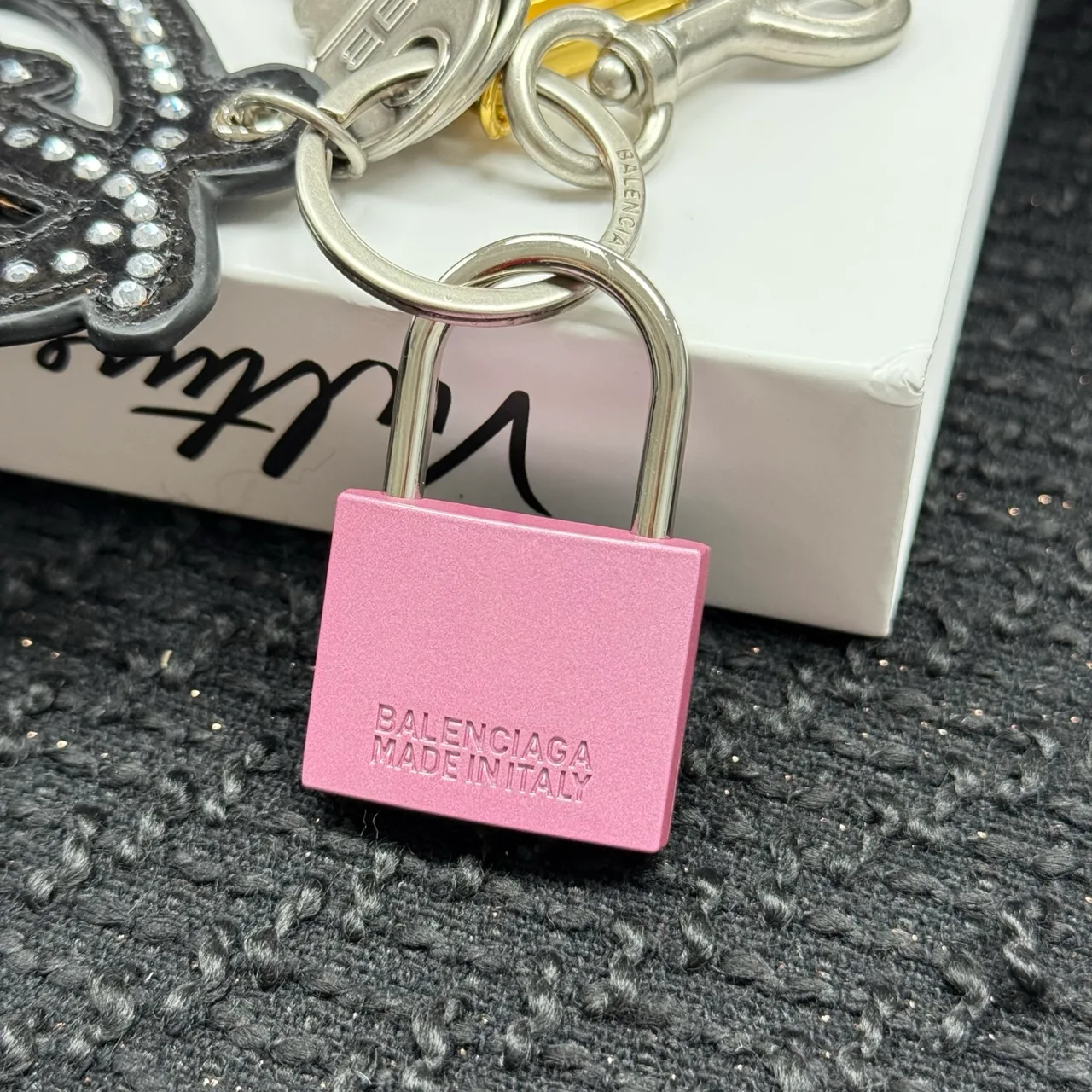 Balenciaga Rodeo Key Charm in Silver · view 5