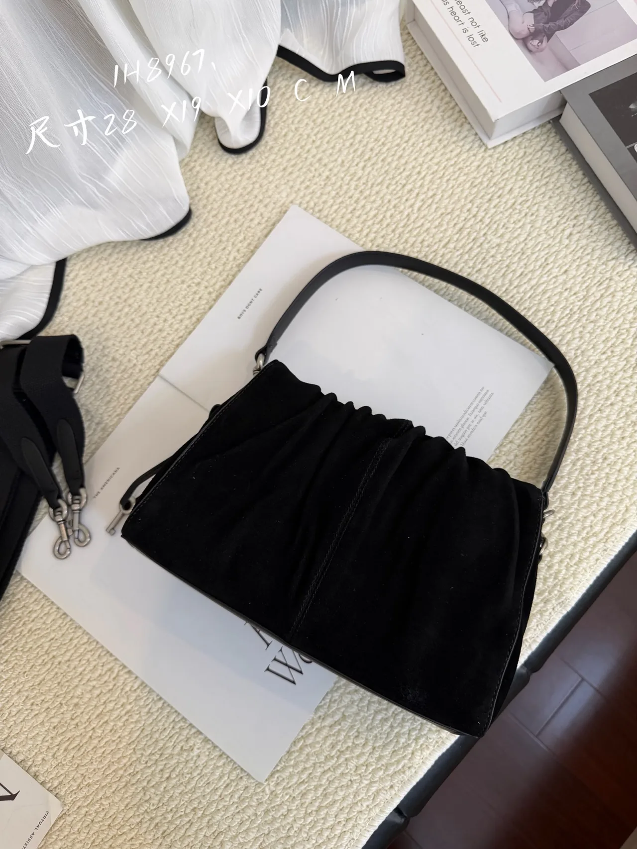 Marc Jacobs Cowhide Matte Top-Handle Bag in Black · view 2