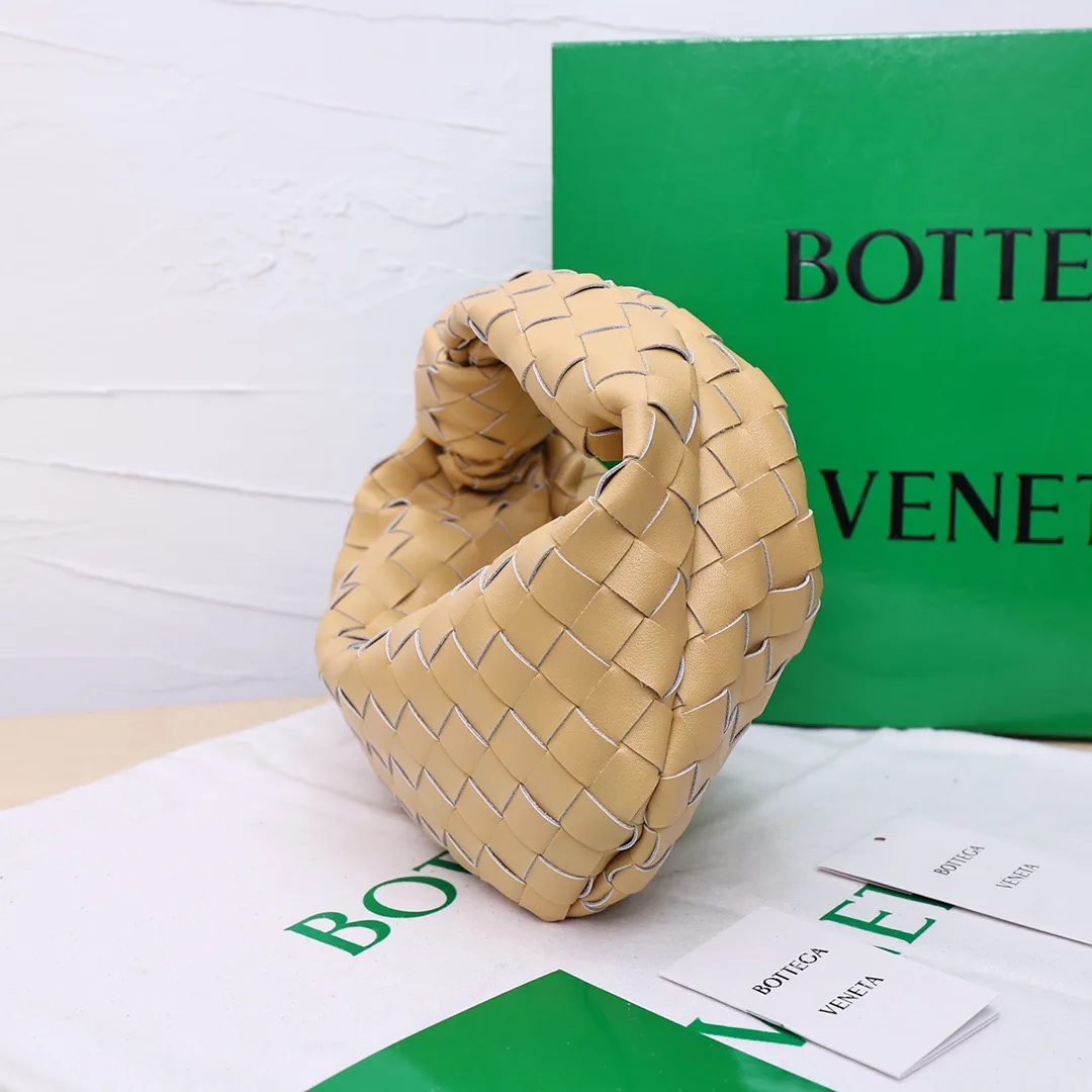 Bottega Veneta Sheepskin Woven Hobo Bag in Tan · view 2