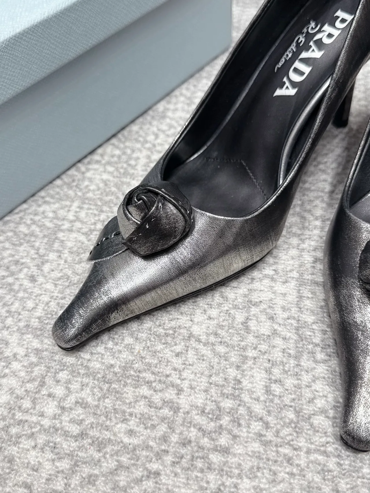 Prada Ankle Boots in Grey · view 6
