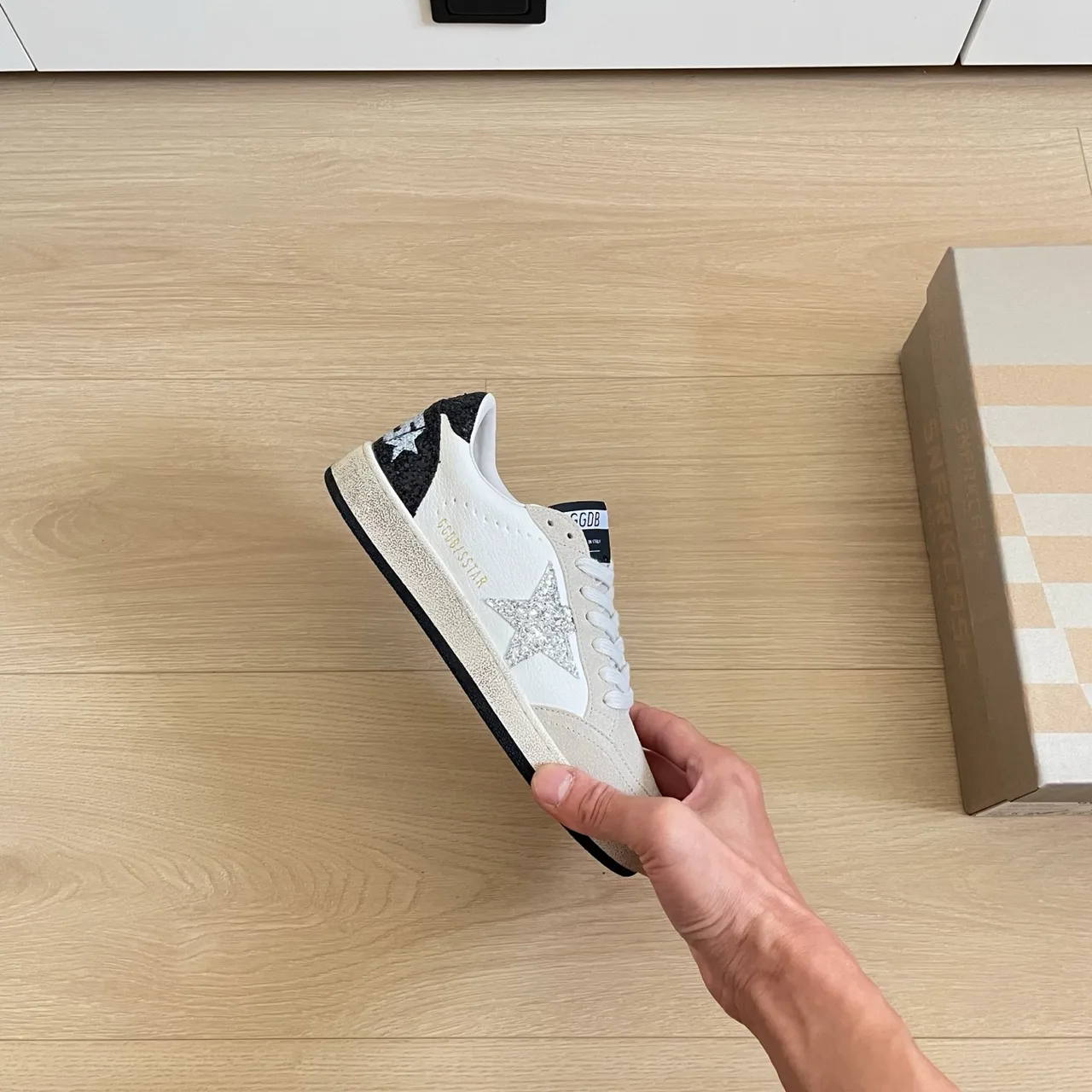 Golden Goose Calfskin Smooth Sneakers in White · view 1