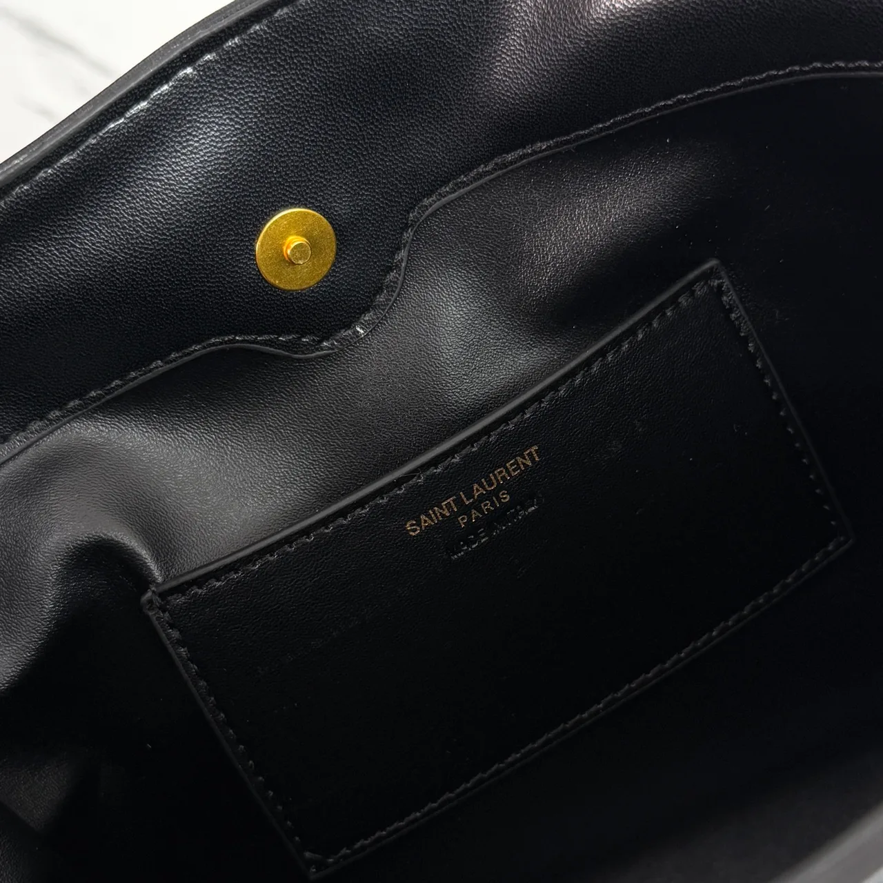 Saint Laurent Quilted Crossbody Bag in Black · view 6