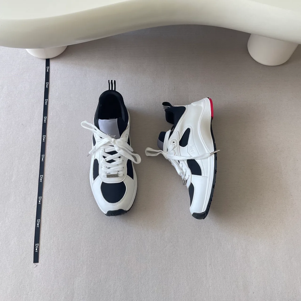 Dior Calfskin Sneakers in White · view 2