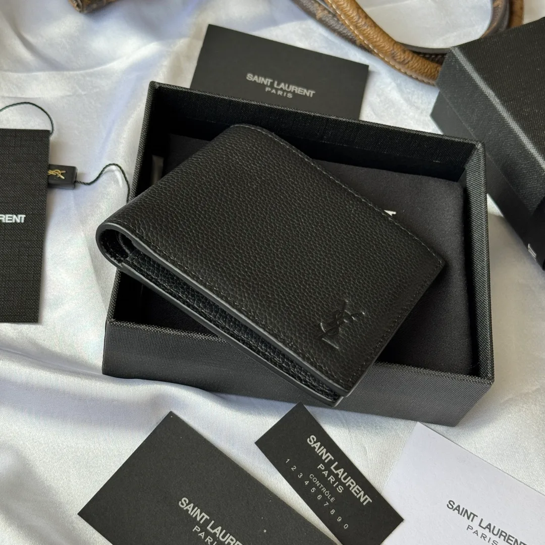 Saint Laurent Bifold Wallet in Black · view 4