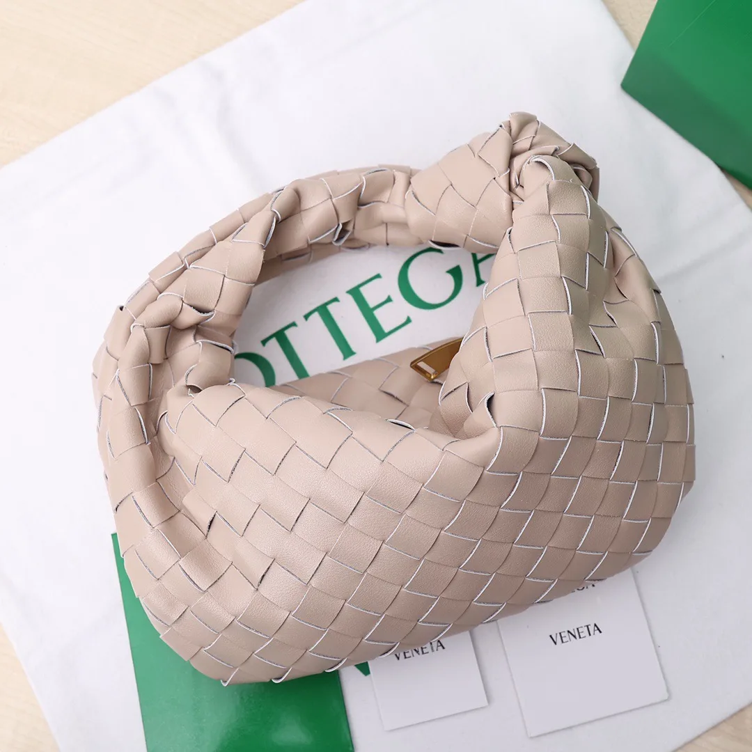 Bottega Veneta Sheepskin Woven Hobo Bag in Beige · view 5