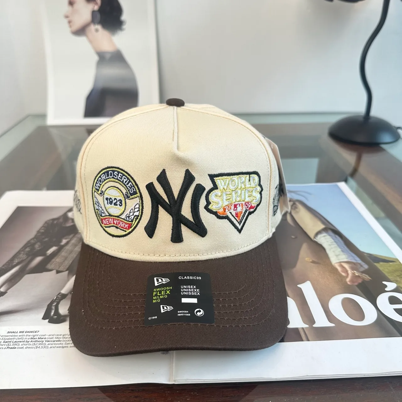 New Era Baseball Cap in Black & Burgundy & Green & Purple & White & Beige · view 2