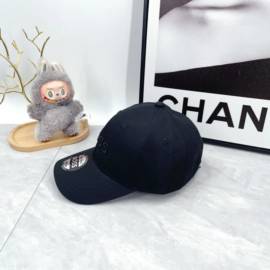 Boss Embroidered Baseball Cap in Black · view 5